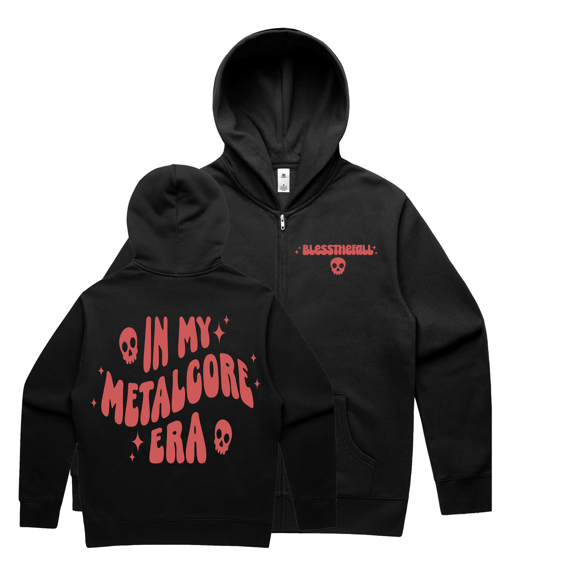 [GLACK] FEAR BELTED ZIP UP HOODIE /追跡付 Shadow Fade Gothic Zip-Up Hoodie
